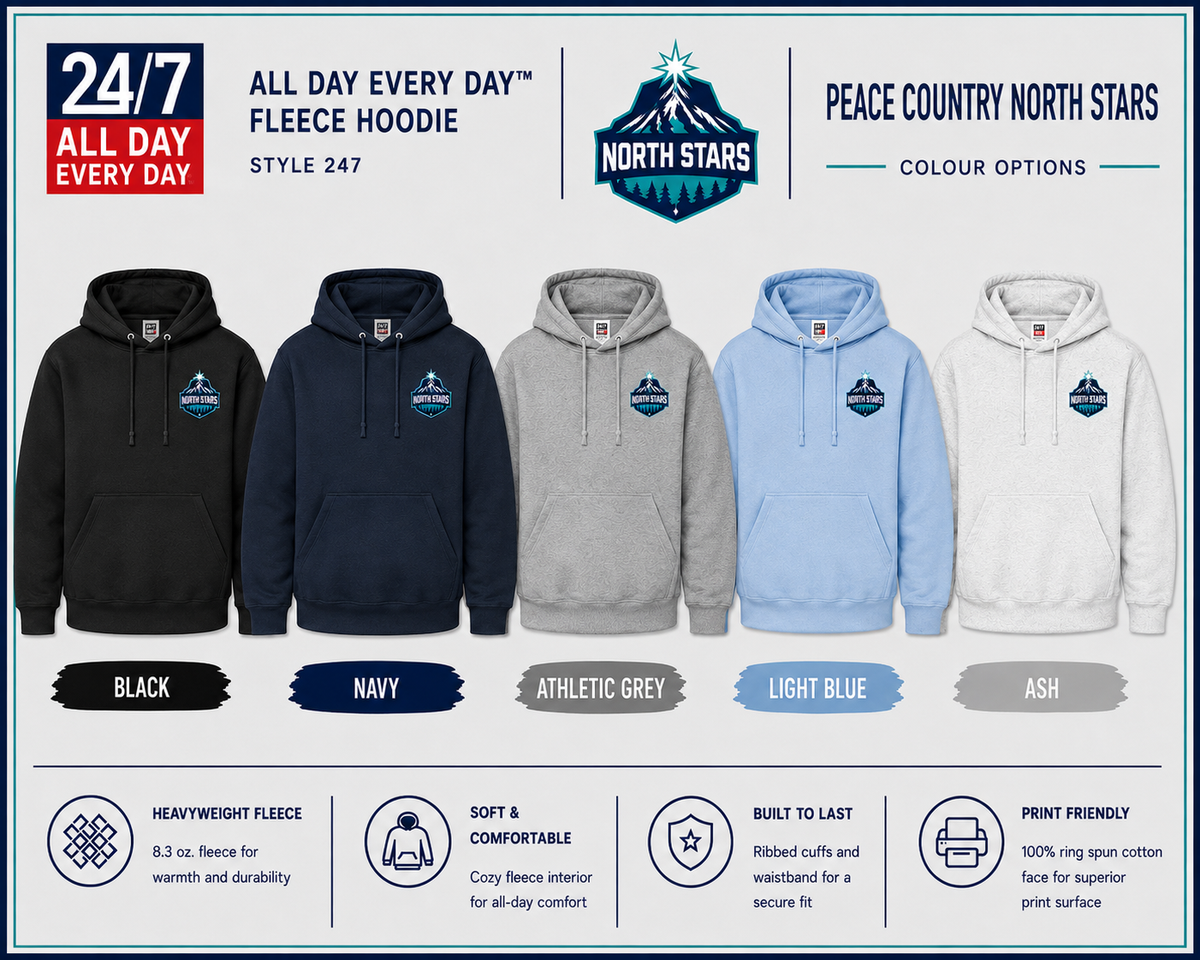 24/7 Brand: Hoodie Left chest logo