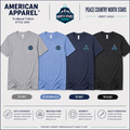 American Apparel - Tshirt Small Left Chest Logo