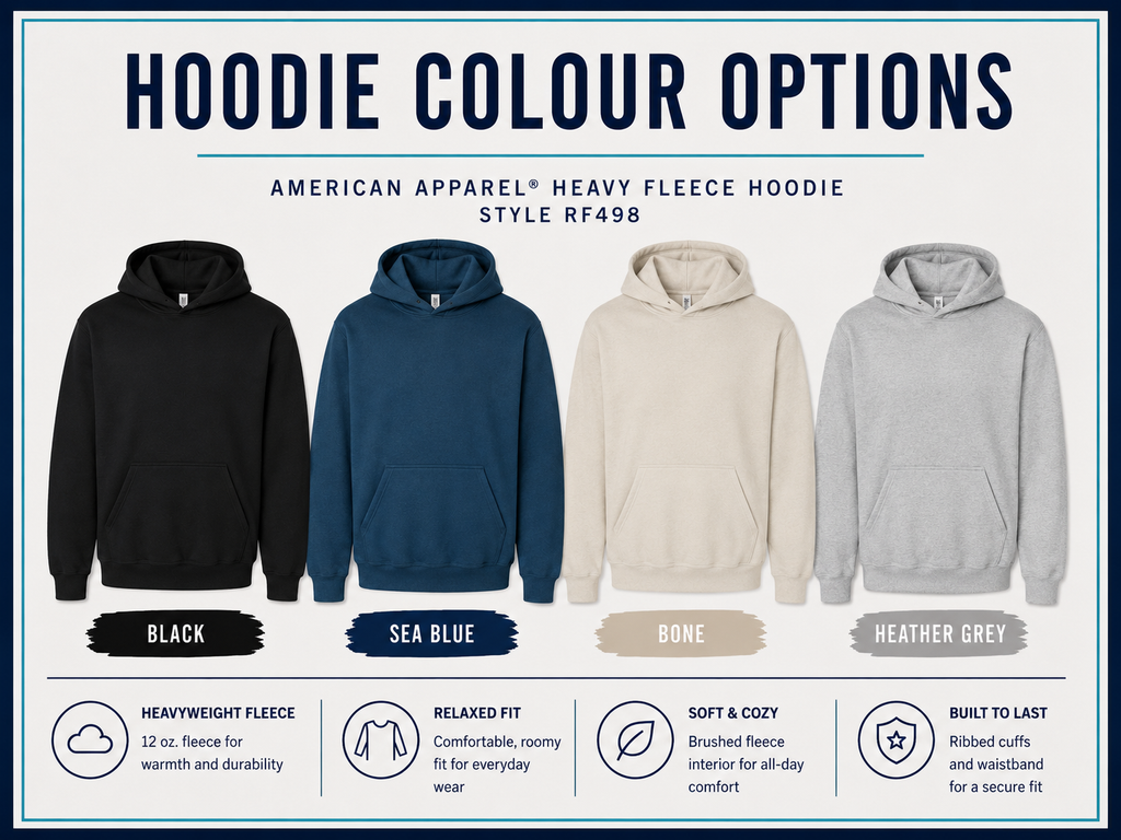 American Apparel Hoodie - Left Chest Crest Logo