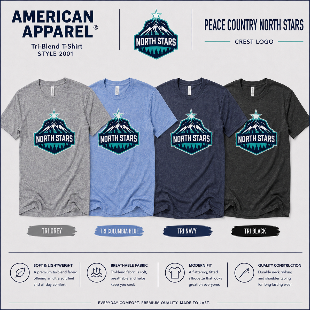 American Apparel - Tshirt Crest Logo