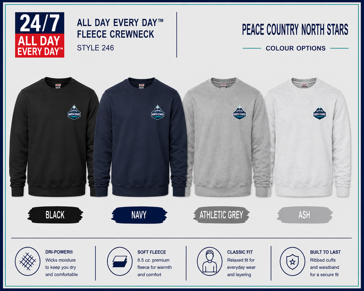 24/7 Brand: Crewneck Left Chest Logo