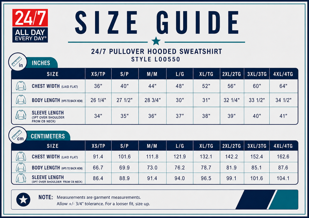 24/7 Brand: Crewneck Crest Logo