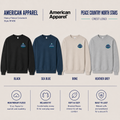American Apparel Crewneck - Left Chest Crest Logo