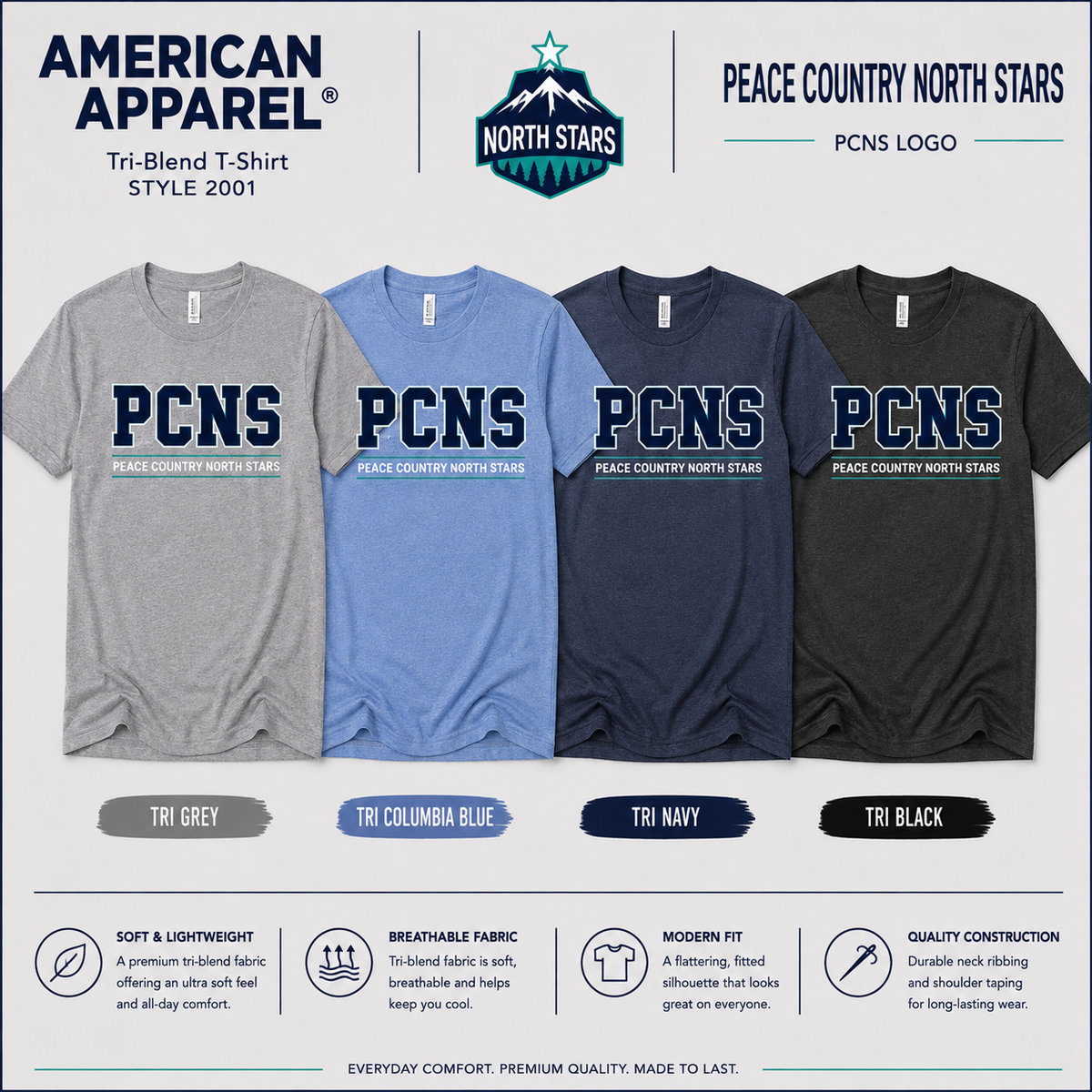 American Apparel - Tshirt PCNS Logo