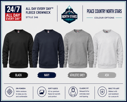 24/7 Brand: Crewneck Crest Logo