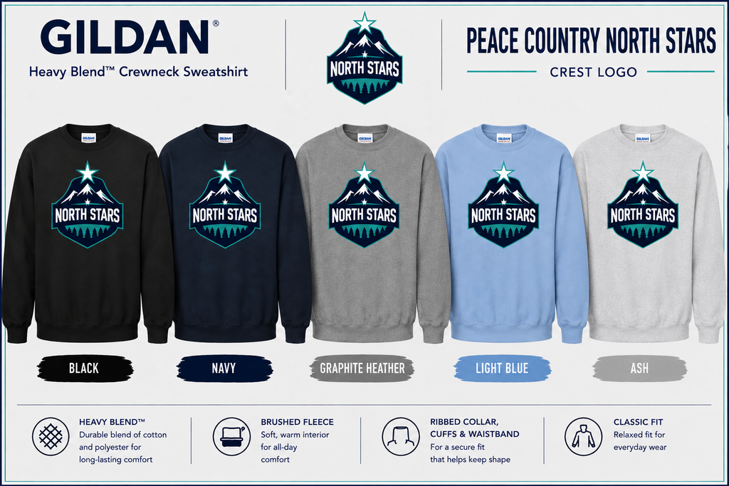 Gildan Crewneck Crest Logo