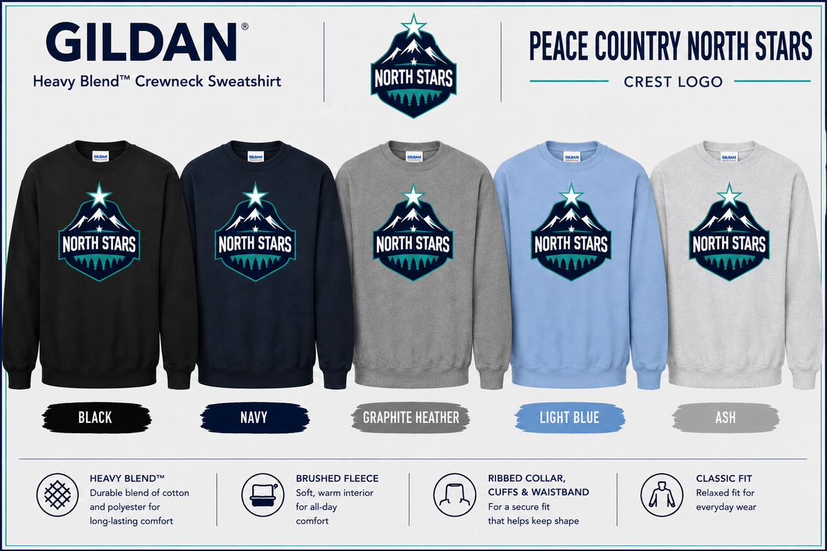 Gildan Crewneck Crest Logo