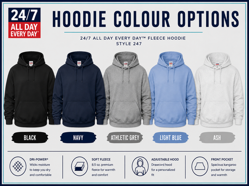 24/7 Brand: Hoodie Crest Logo