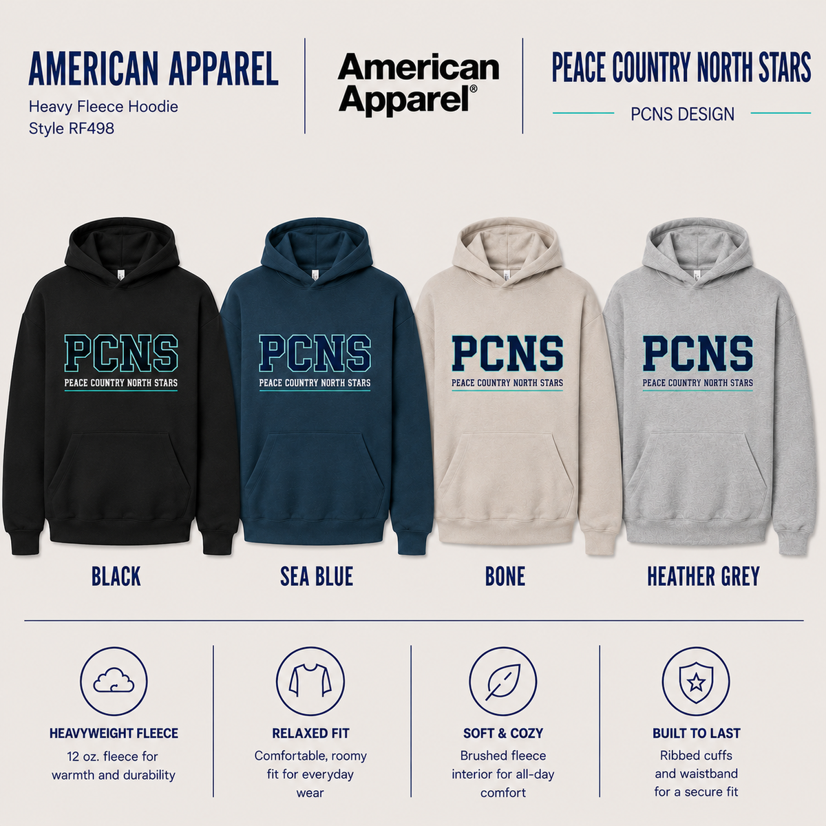 American Apparel Hoodie - PCNS Logo