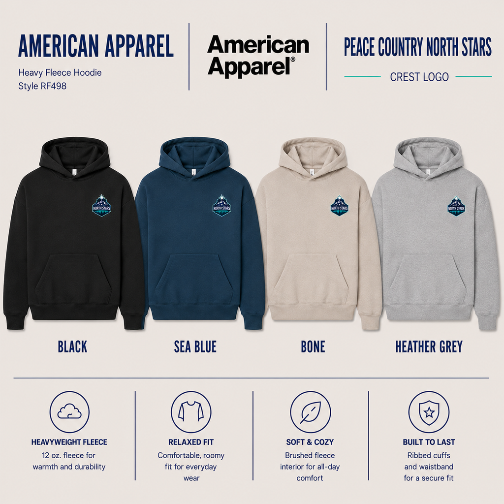 American Apparel Hoodie - Left Chest Crest Logo